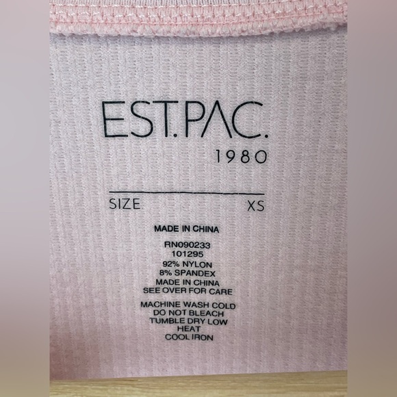 Pacsun Ribbed Notched Crop Top-Size XS‎ New with Tags - Picture 9 of 9